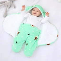 highever Printed Single Swaddling Baby Blanket for AC Room image 1