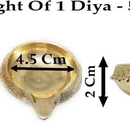 astrosale Ashtadhatu Kuber Diya To Increase Wealth And Prosperity Brass Table Diya image 2