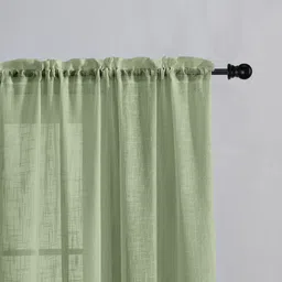 homemonde 213.36 cm (7 ft) Cotton Transparent Door Curtain Single Curtain image 3