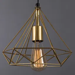 DENICRAAS Designer Single Pendent Hanging Chandelier Light (BULB INCLUDED) Pendant Lamp Ceiling Lamp image 2