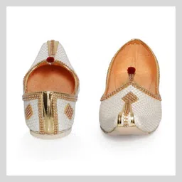 eco friendly Wedding Wear Golden Heritage Majestic Royale Sherwani Jutti – Legacy Edition Jutis For Men image 3