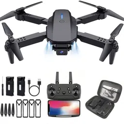 VISIONFLY E88 Pro 4K FPV Drone with Smart Control App, Safe Return Mode & Compact Folding 2.4 GHz AM4 4 Core Processor Designed for Workstation-picture-39