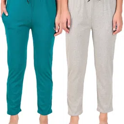 fashionhousets Pack of 2 Women Solid Multicolor Track Pants-picture-37