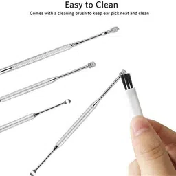 valuedeal Ear Wax Cleaner Tools kit Stick Set Spring Curette Earwax Remover Set Of 6 image 5