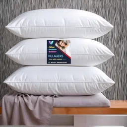 Cotton Sleeping Pillow Pack of 3 Solid LUXURY-image-65