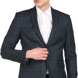arrow Men Checkered Single Breasted Formal Blazer-picture-25