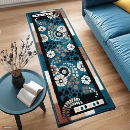 ato Blue Silk Runner image 1