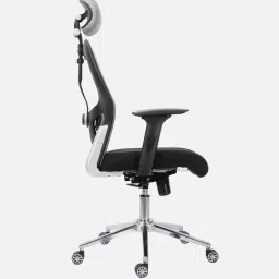 mintwud from pepperfry Matt Ergonomic Office Chair with Adjustable Lumbar Support and Headrest image 5