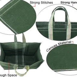 ikis Canvas Shopping Bag/Grocery Bag/Vegetable Bag image 2