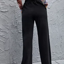 daphne maurier Women Solid Black Track Pants-picture-28