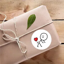 swarupnidhi 2.5 cm Love Heart Round Stickers Roll for Packaging and Craft Use Self Adhesive Sticker image 4