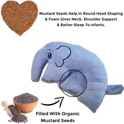 kotton candy Mustard Seeds Animals Baby Pillow Pack of 1 image 2