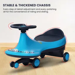 baybee Ride on Magic Swing Car for Kids Car Baby Toy Car with Flashing LED Lights Rideons & Wagons Non Battery Operated Ride On image 4