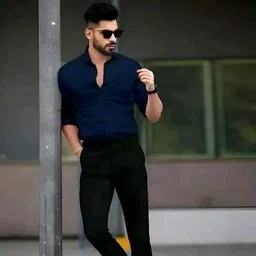 shivay world Men Regular Fit Solid Spread Collar Casual Shirt image 2