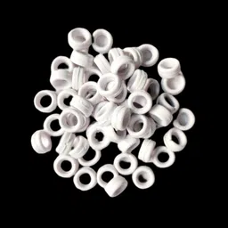 White Hard Rubber 20 pcs Pigeon Foot Ring Bird Shoulder Guard-image-58