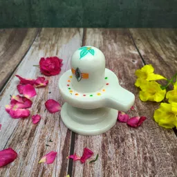 shinde exports marble shivling Decorative Showpiece - 10 cm image 3