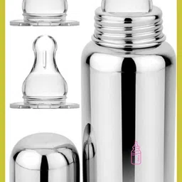 pappa Premium Stainless Steel Feeding Bottle for Baby - 220 ml-picture-19