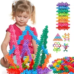 house of common Creative Star Link: Educational Interlocking Blocks for Kids (50+ Pieces) image 2