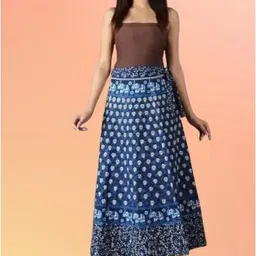 tankaviss Women Printed Regular Blue Skirt-picture-39