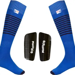 mattzig (One Pair Football Socks + One Pair Shin Guard) Football Kit-picture-18