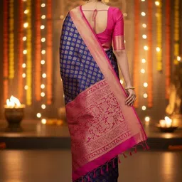 lokavanya Printed Banarasi Cotton Silk Saree image 2