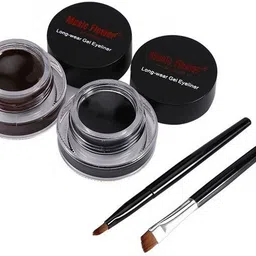 music flower 24 Black & Brown Brow & Gel Liner Duo for Effortless Style 6 ml image 1