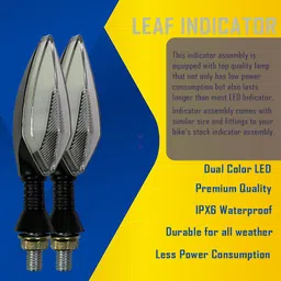 shopland Front, Rear LED Indicator Light for Bajaj Pulsar 220 DTSi-Fi image 2