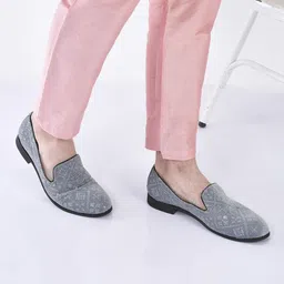 Ethnic Velvet Sequin Embroidered Juttis for Wedding|Traditional Kurtas Shoes Mojaris For Men-image-37