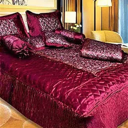 mahdavi enterprise Satin King Sized Bedding Set-picture-27