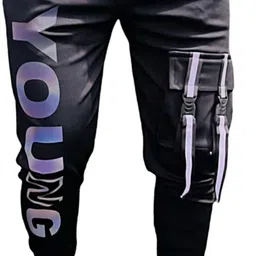mindsart genz Men Striped Black Track Pants-picture-12