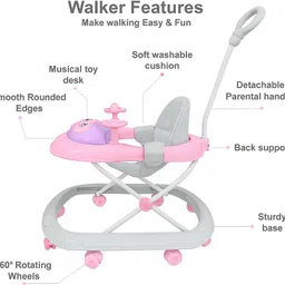 sezhumai traders Musical Activity Walker With Parent Rod image 4