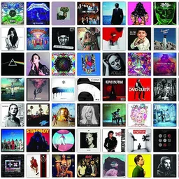 codersparadise Aesthetic 70 Pcs Music Album Covers For Room Wall Decor Self Adhesive Posters Fine Art Print-picture-24
