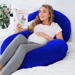 ozly ultra soft c shaped pregnancy pillow Microfibre Solid Pregnancy Pillow Pack of 1 image 5