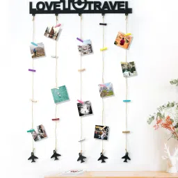 art street Black Jute Single Pc Ams Clip Photo Frames image 1