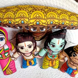 uas achyuta expert trading co UAS RAM DARBAR WITH RAVAN- 8 inch image 5