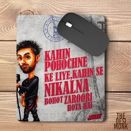 The Desi Monk YJHD Anti Skid Mouse Pad for Laptops and Computers Non Slip Base Mousepad image 2