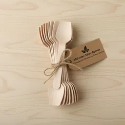 mahadev sales agency Wooden Ice-cream Spoon Disposable Wooden Ice-cream Spoon Set-picture-35