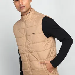 fort collins Men Solid Quilted Jacket image 3