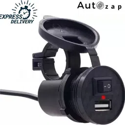 autozap Bike USB Charger with LED Indicator Power Outlet Socket 2 A Bike Mobile Charger-picture-17