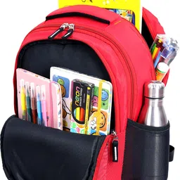 zerus Medium 21 L Backpack Girls Unicorn Print Kids School Backpack Red Travel Tuition Bag Daily Use image 3