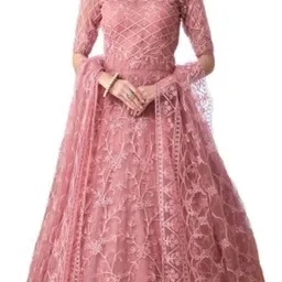 ladiesfullgown Net Stitched Anarkali Gown-picture-23