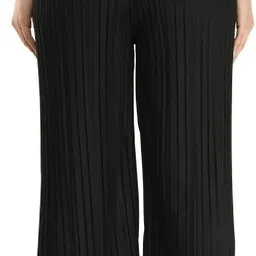 fabrictown Pack of 3 Women Relaxed Multicolor Cotton Blend Trousers image 2