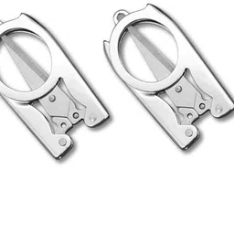 crafts haveli Foldable Scissors Pack of 3 – Stainless Steel Mini Travel Scissor for DIY Craft Scissors image 2