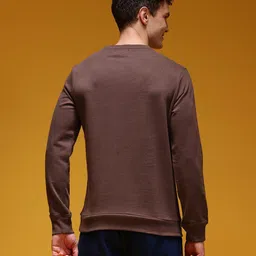 here&now Men Full Sleeve Solid Sweatshirt image 4