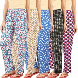 sonia collection Pack of 5 Women Pyjama image 3