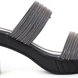 khadim's Women Lightweight Comfort Extra Soft Trendy Premium Stylish Heels Sandal image 3