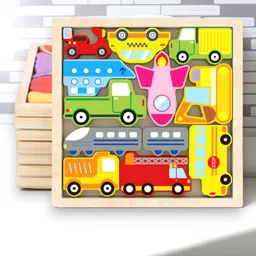 vhd Wooden Vehicle Puzzle Board for Kids – Educational Transport Toy TR93-picture-11
