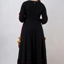 ftdiva Embroidered Viscose Rayon Stitched Anarkali Gown image 5