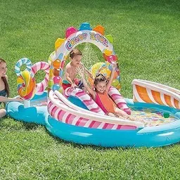budetto Inflatable Swimming Pool Big Size Candy Zone Play Center Swimming Pool Inflatable Swimming Pool image 2