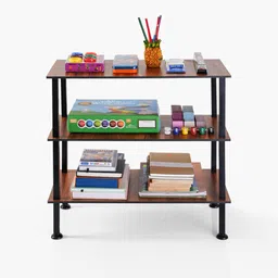 glancestore Multi Purpose Rack Metal Open Book Shelf image 2